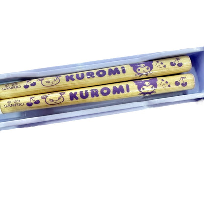 Kuromi Chopsticks in Case
