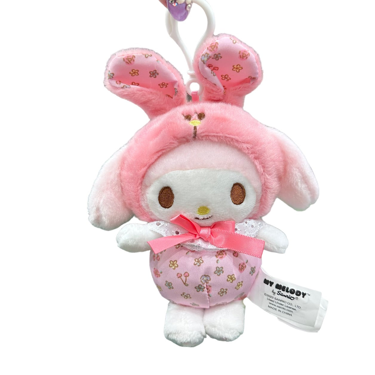 My Melody "Flower Bunny" Mascot Clip-On Plush