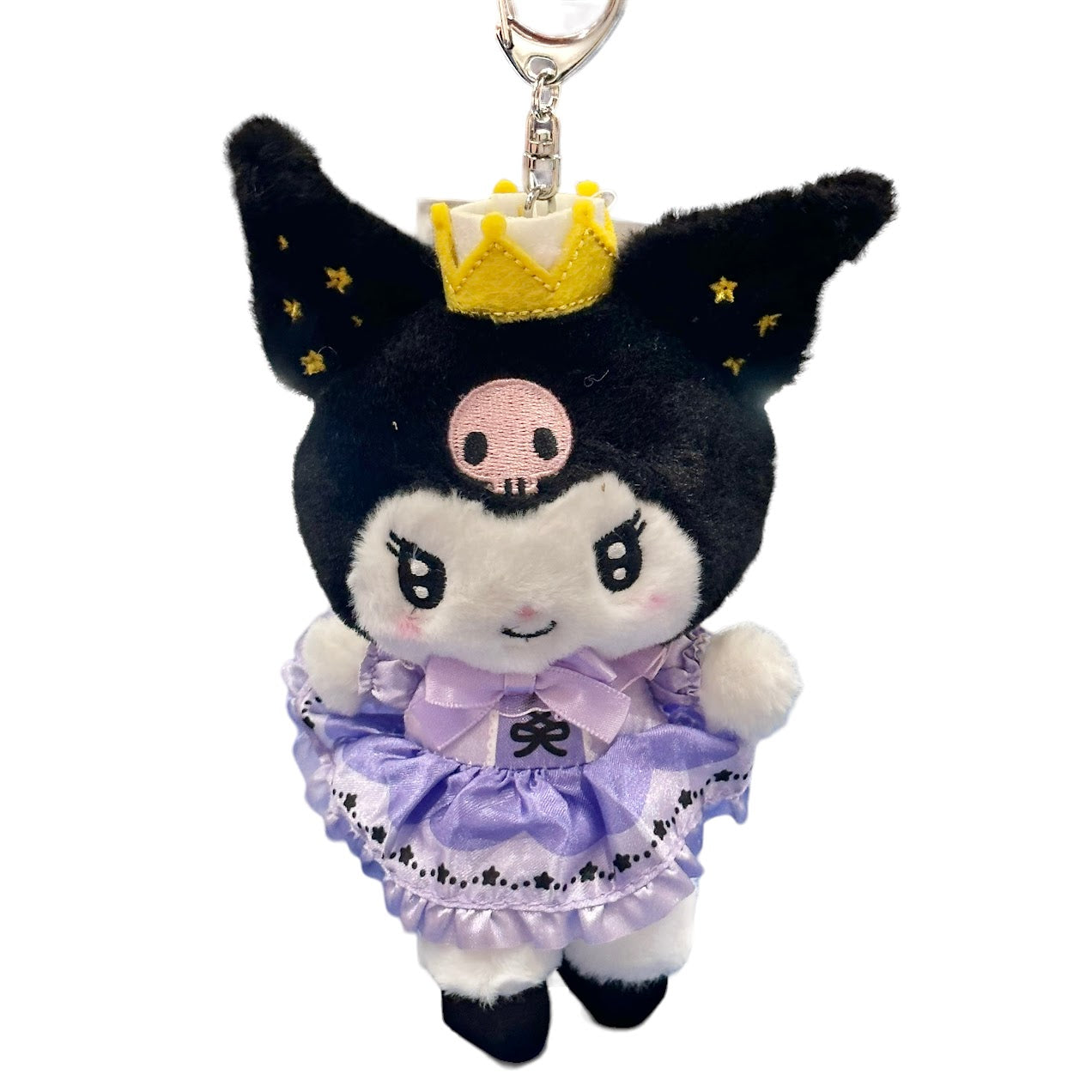 Kuromi "Crown" Mascot Plush Keychain