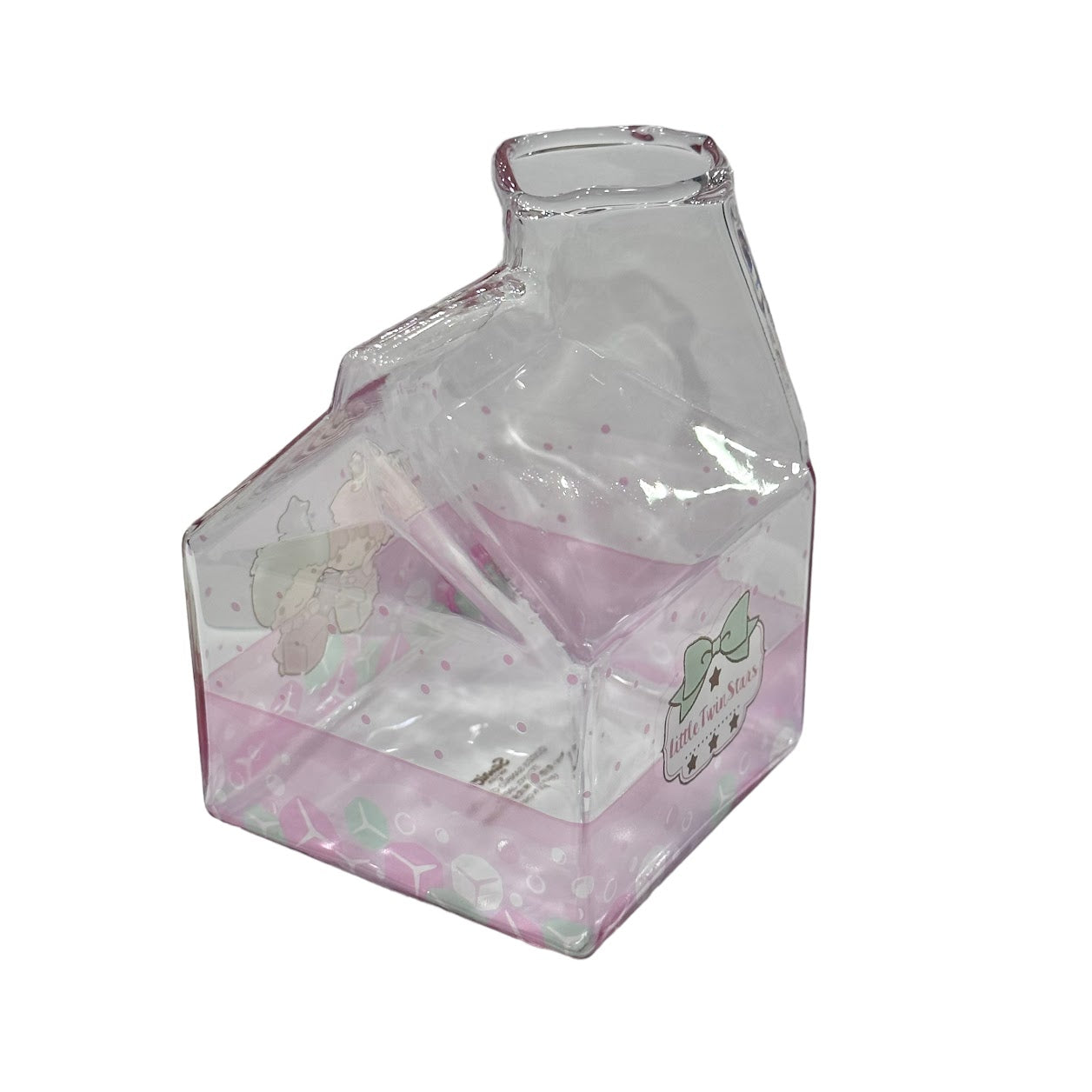 Little Twin Stars Glass Milk Carton [LIMIT]