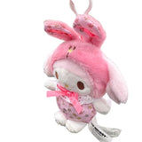 My Melody "Flower Bunny" Mascot Clip-On Plush