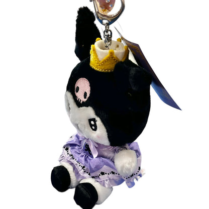Kuromi "Crown" Mascot Plush Keychain