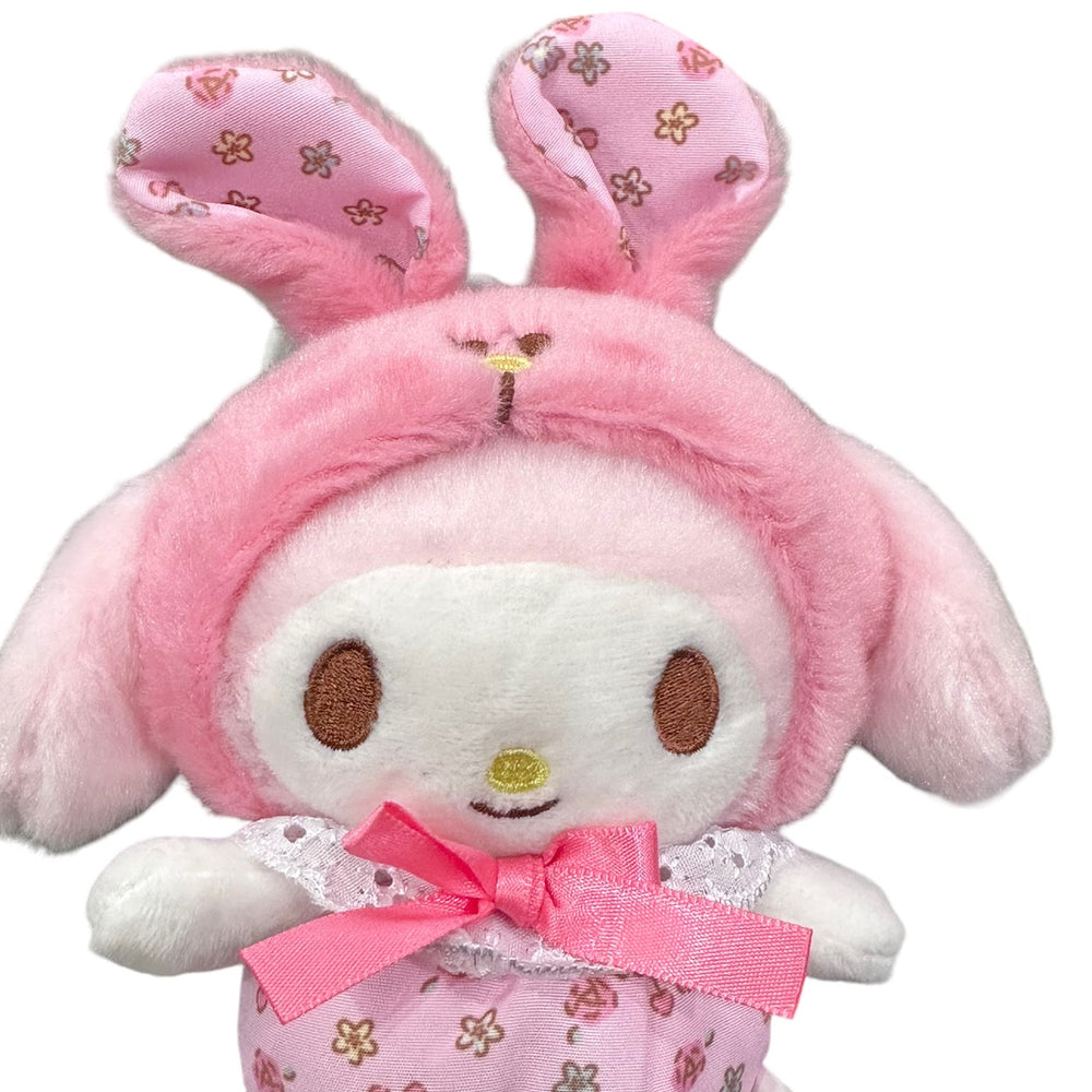 My Melody "Flower Bunny" Mascot Clip-On Plush
