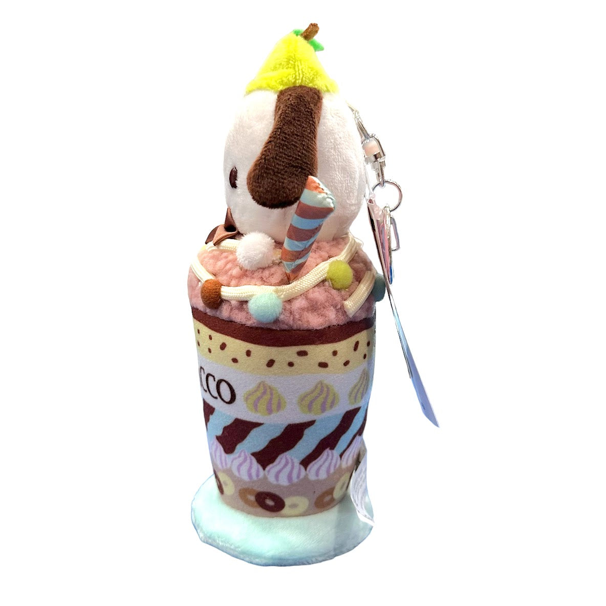 Pochacco "Parfait" Keychain w/ Mascot