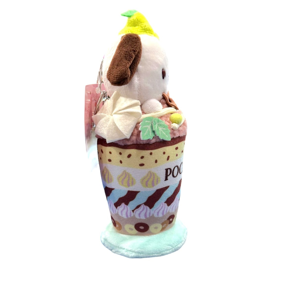 Pochacco "Parfait" Keychain w/ Mascot