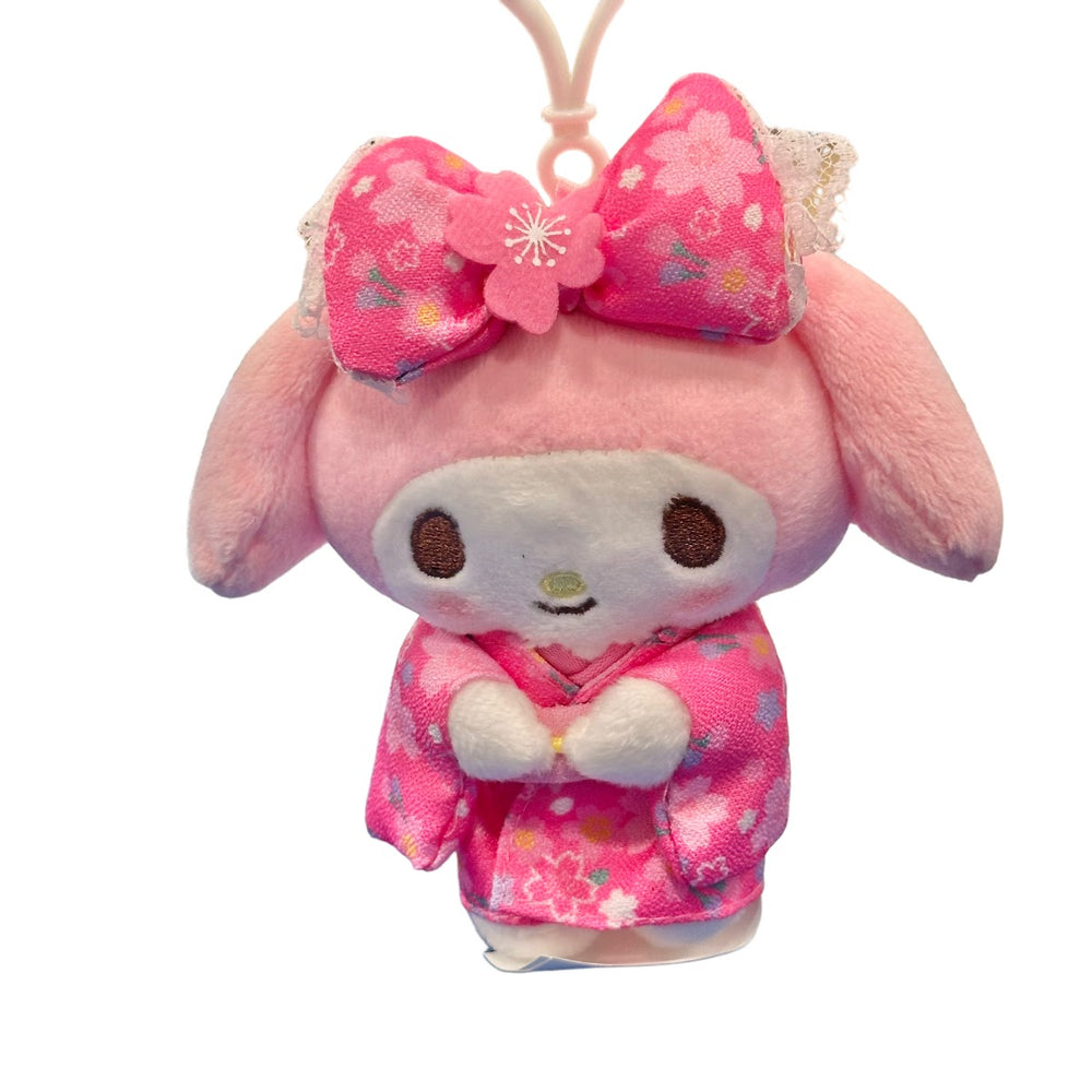 My Melody "Sakura Kimono" Mascot Clip On Plush