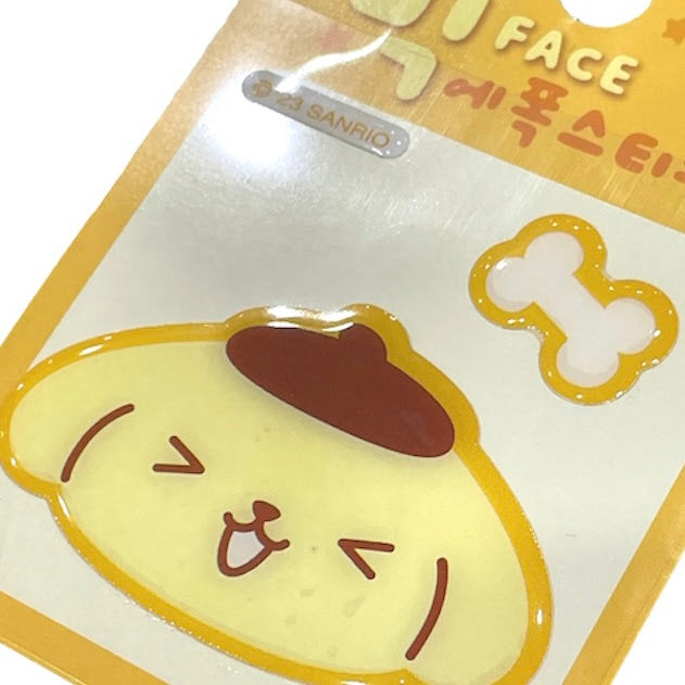 Pompompurin Big Face Epoxy Sticker