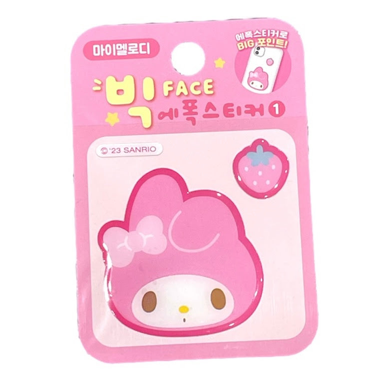 My Melody Big Face Epoxy Sticker