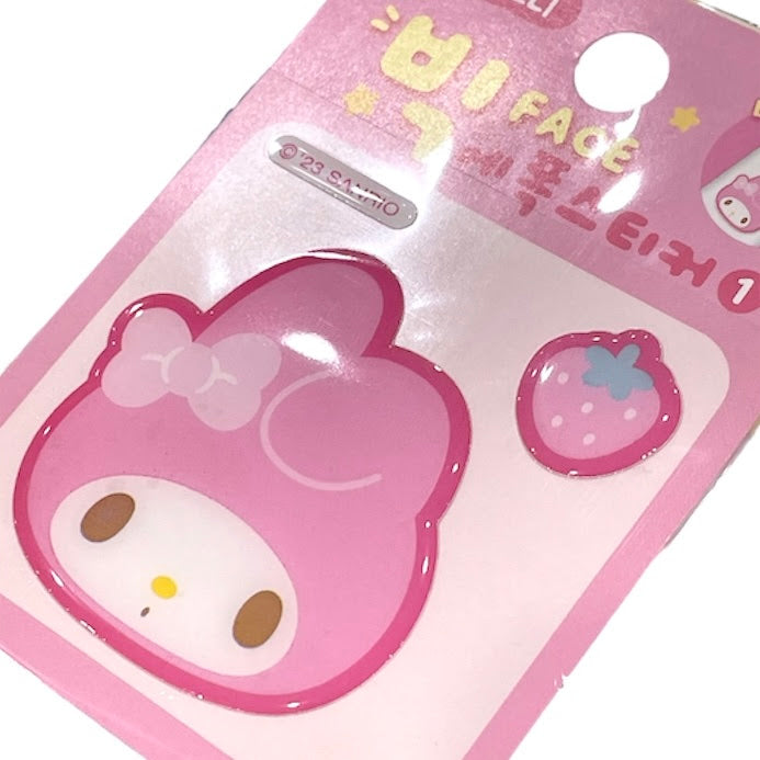 My Melody Big Face Epoxy Sticker