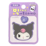 Kuromi Big Face Epoxy Sticker (Heart)