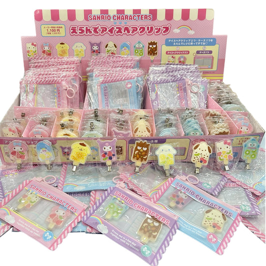 Sanrio Characters Pack Yourself Hair Clip "Fruit Popsicle" Mix
