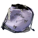 Kuromi "Letter" Drawstring Tote Bag