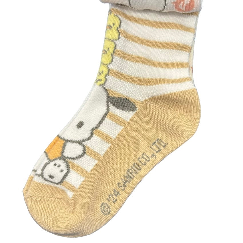 Pochacco Kids 3 Pair Sneaker Socks (13-15)