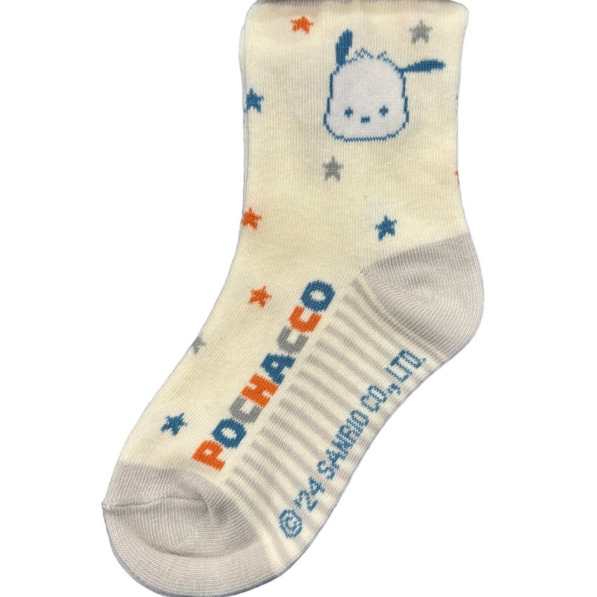 Pochacco Kids 3 Pair Sneaker Socks (13-15)