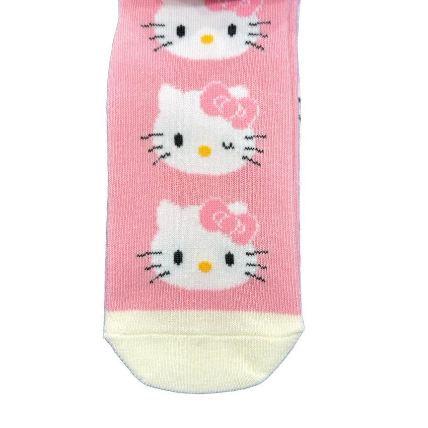 Hello Kitty Kids 3 Pair Sneaker Socks (16-18)