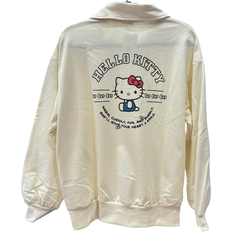 Hello Kitty Half Zip Up Sweatshirt