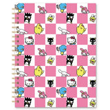 Hello Kitty & Friends "Rainbow Check" Extra Large Spiral Notebook