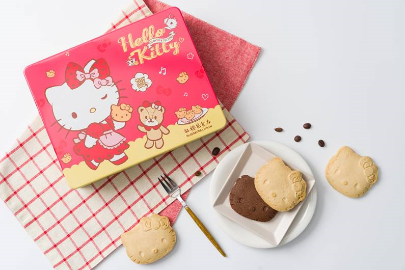 Hello Kitty Red Classic Tin w/ Cookies