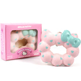 Hello Kitty Mochi Donut Squishy "Pink Frosting w/ Mint Hearts"