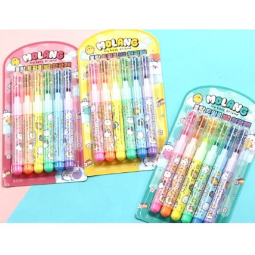 Molang Twinkle Star 6 Color Highlighter