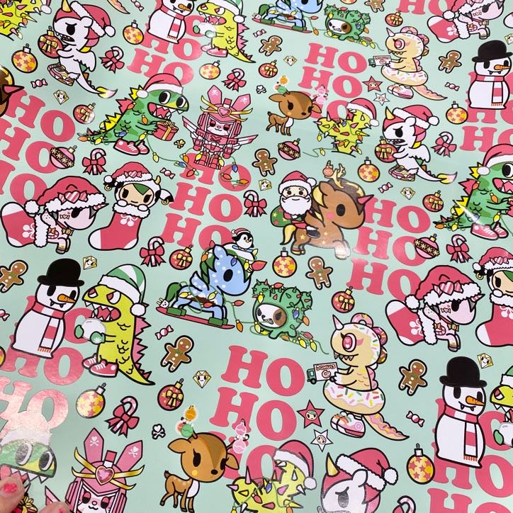 tokidoki "Ho Ho Ho" Wrapping Paper [NOT AVAILABLE TO SHIP]