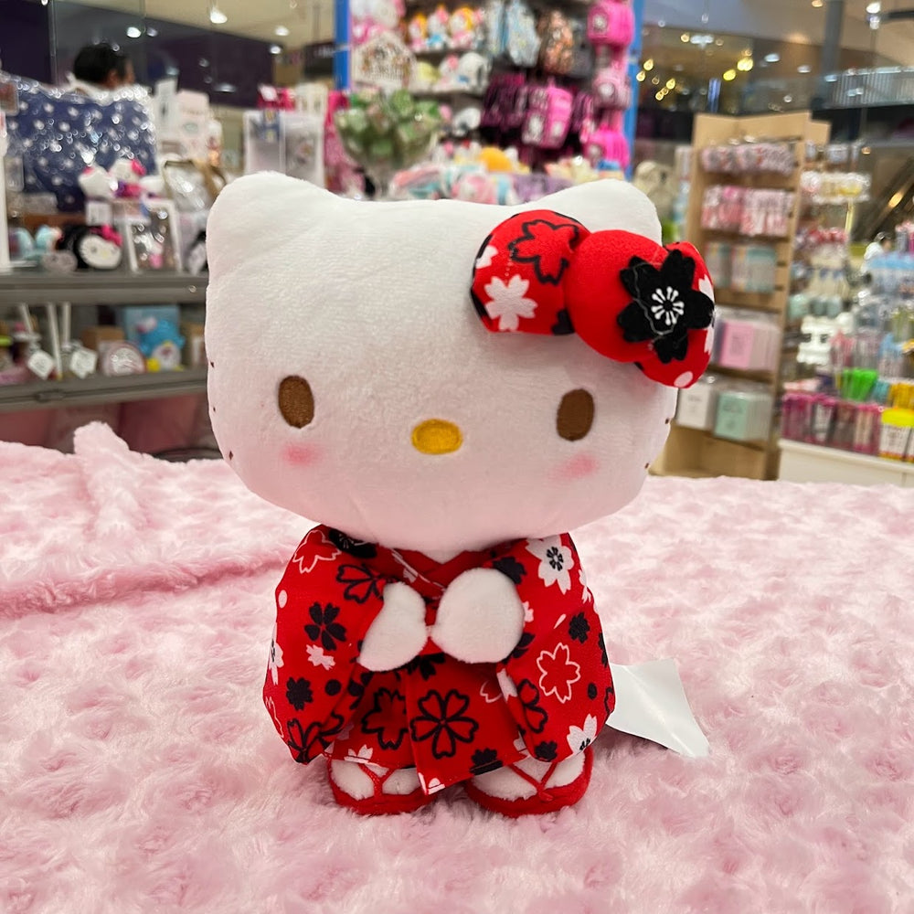 Hello Kitty "Red Sakura" 8in Standing Plush