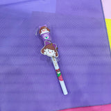 Sweet Milk Tea Girl Ink Gel Pen (Purple)