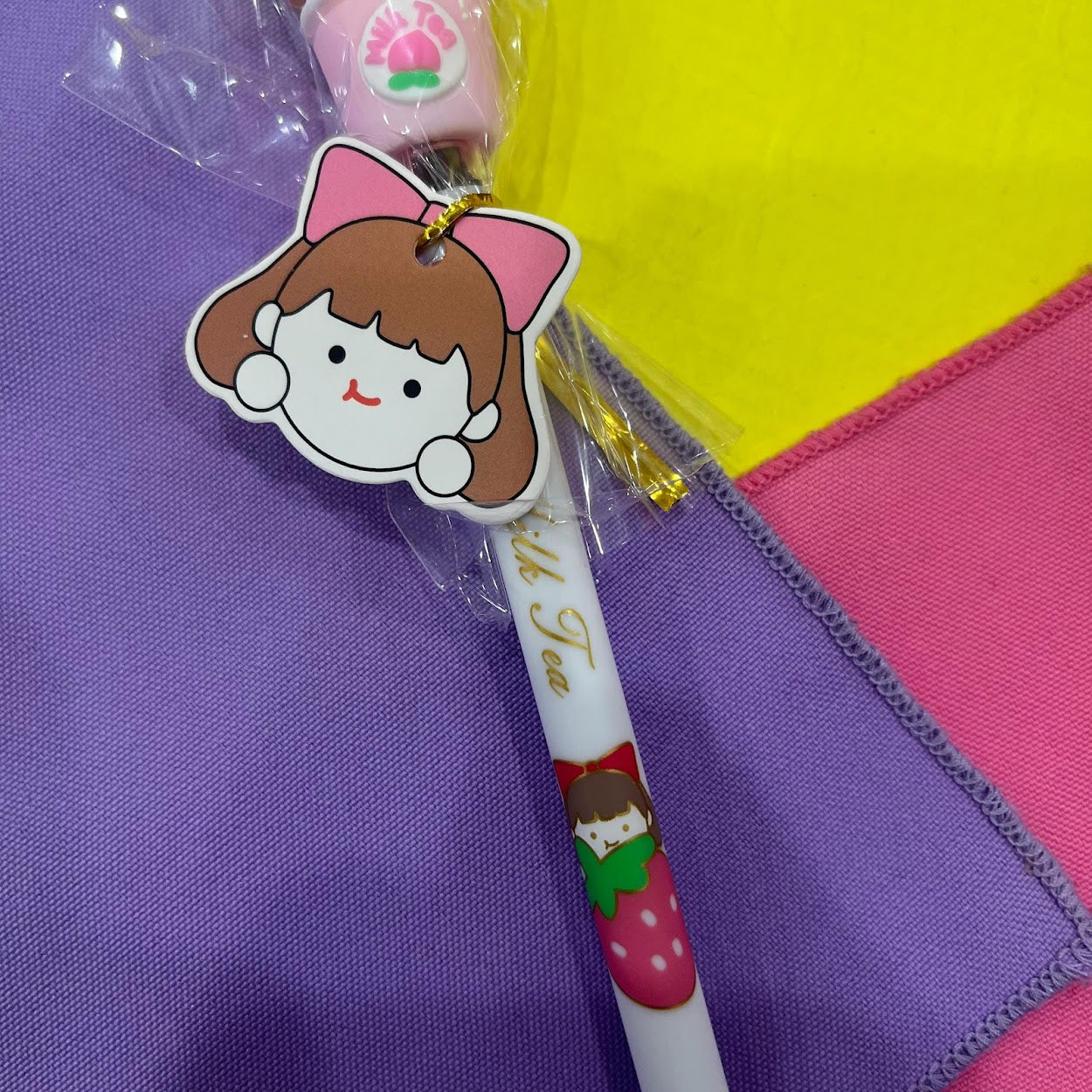 Sweet Milk Tea Girl Ink Gel Pen (Pink)