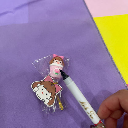 Sweet Milk Tea Girl Ink Gel Pen (Pink)