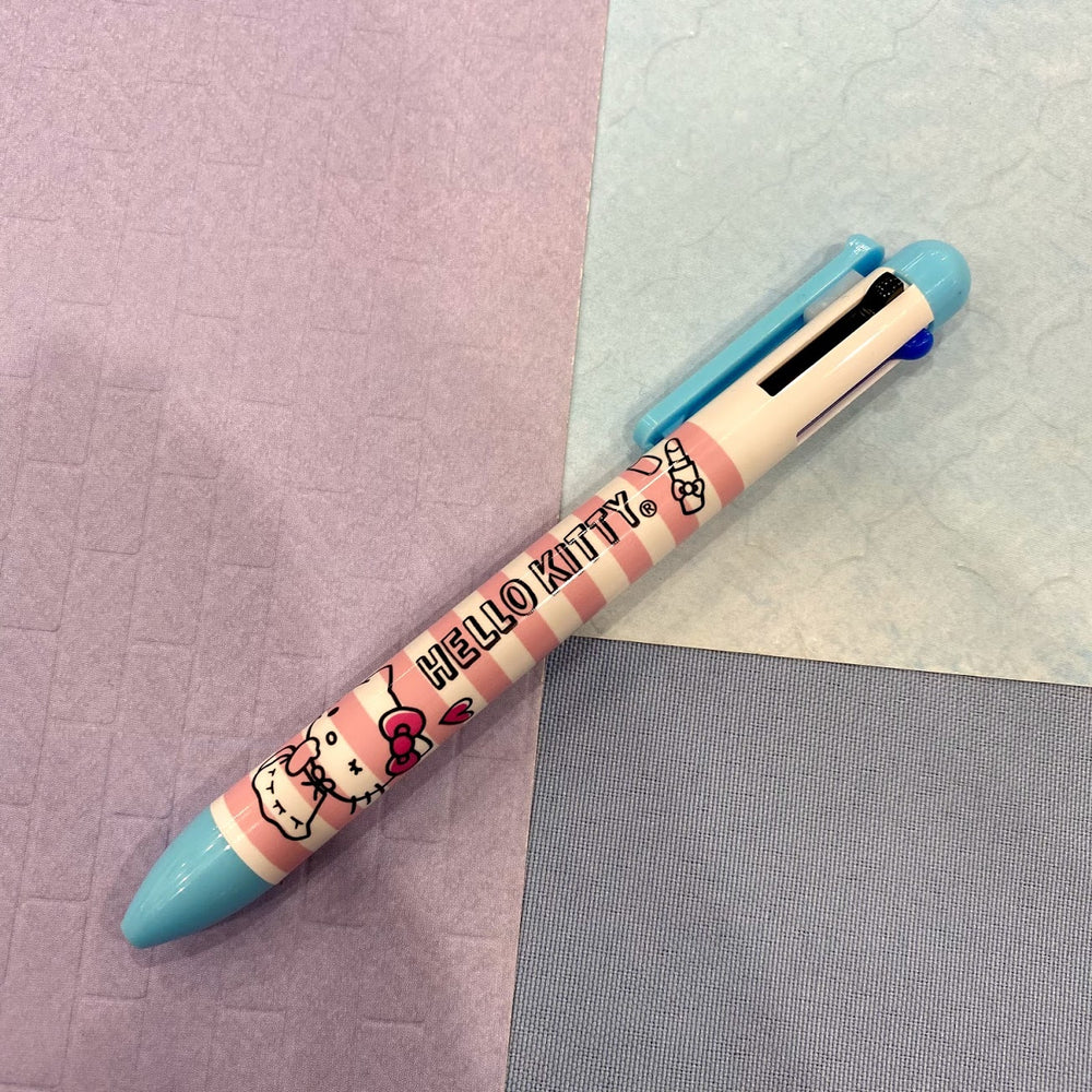 Hello Kitty "Pink Stripe" 4 Color Ballpoint Pen
