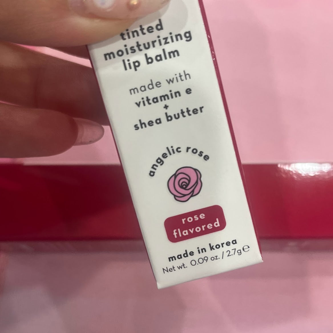 The Creme Shop x Kuromi Hello Lippy Tinted Moisturizing Lip Balm "Angelic Rose"