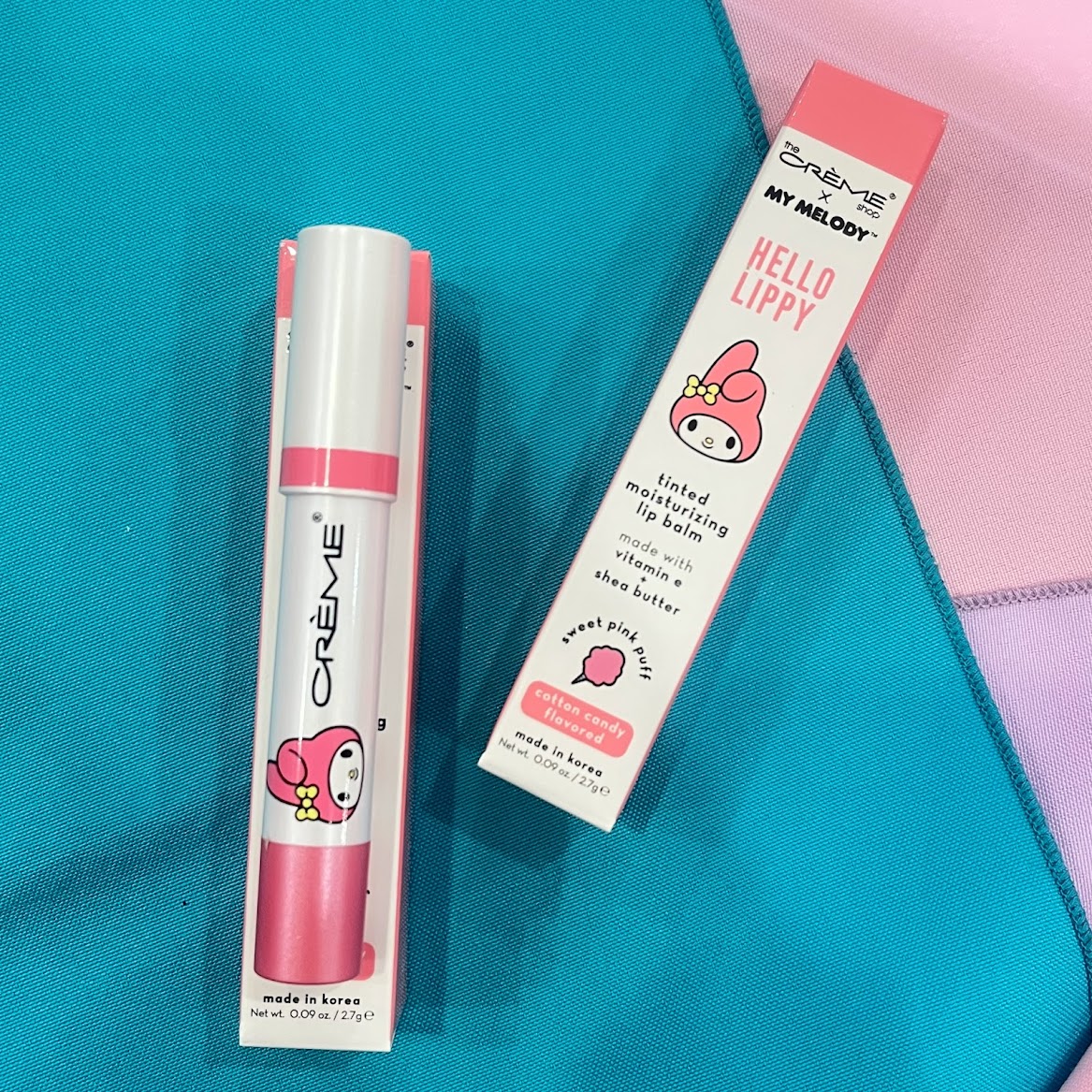 The Creme Shop x My Melody Hello Lippy Tinted Moisturizing Lip Balm "Sweet Pink Puff"