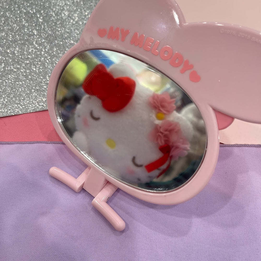 My Melody Die-Cut Folding Mirror