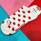 Hello Kitty Adult Short Socks (Apple)