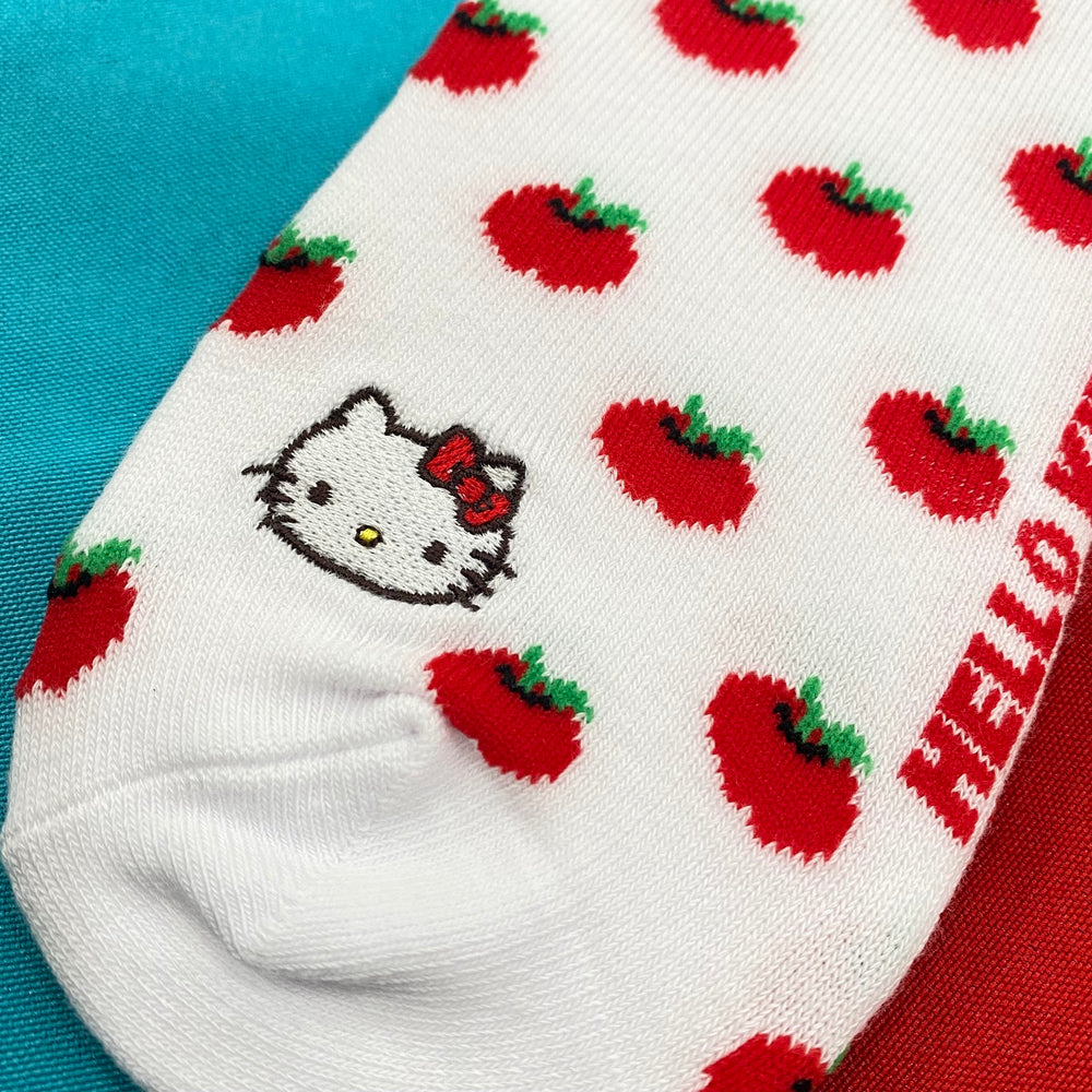 Hello Kitty Adult Short Socks (Apple)