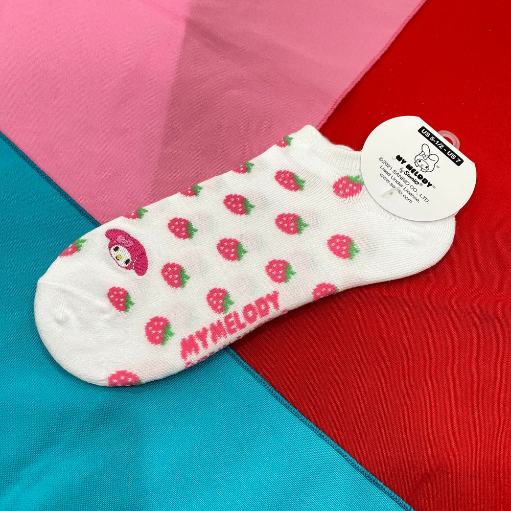 My Melody Adult Short Socks (Strawberry)