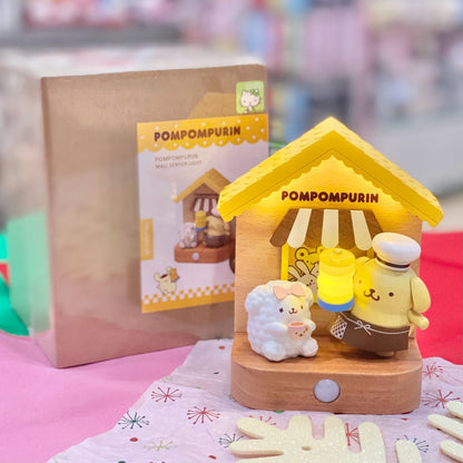 Jeanco x Pompompurin Wooden Wall Sensor Light