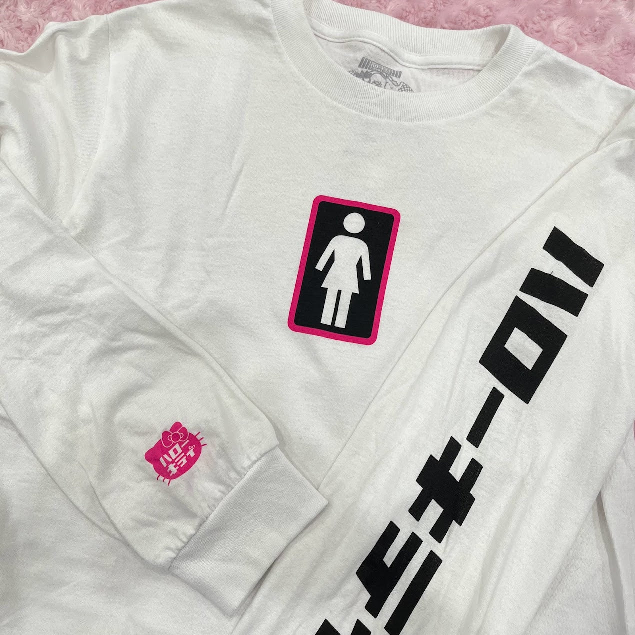 Girl "Tokyo Speed" Hello Kitty/White Character Long Sleeve