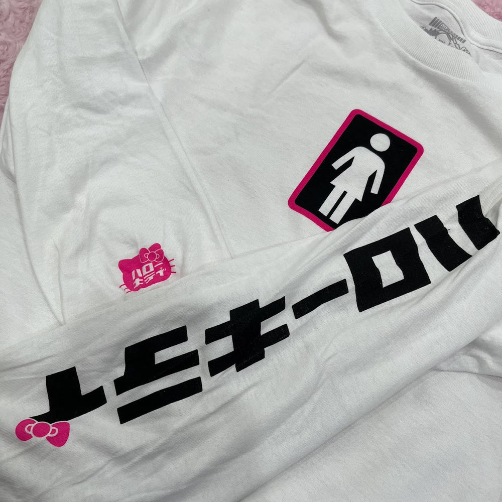 Girl "Tokyo Speed" Hello Kitty/White Character Long Sleeve