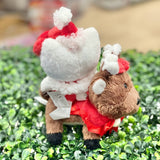 Hello Kitty On Reindeer Plush