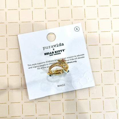 Pura Vida x Hello Kitty Delicate Ring Stack (Size 6)