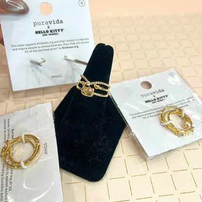 Pura Vida x Hello Kitty Delicate Ring Stack (Size 6)