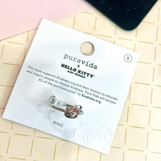 Pura Vida x Hello Kitty Face Ring (Size 8)