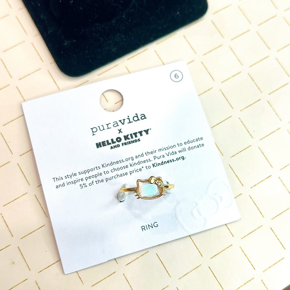 Pura Vida x Hello Kitty Moonstone Ring (Size 6)