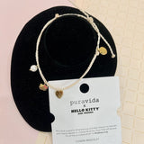 Pura Vida x Hello Kitty Mixed Charm Bracelet - Gold Charms