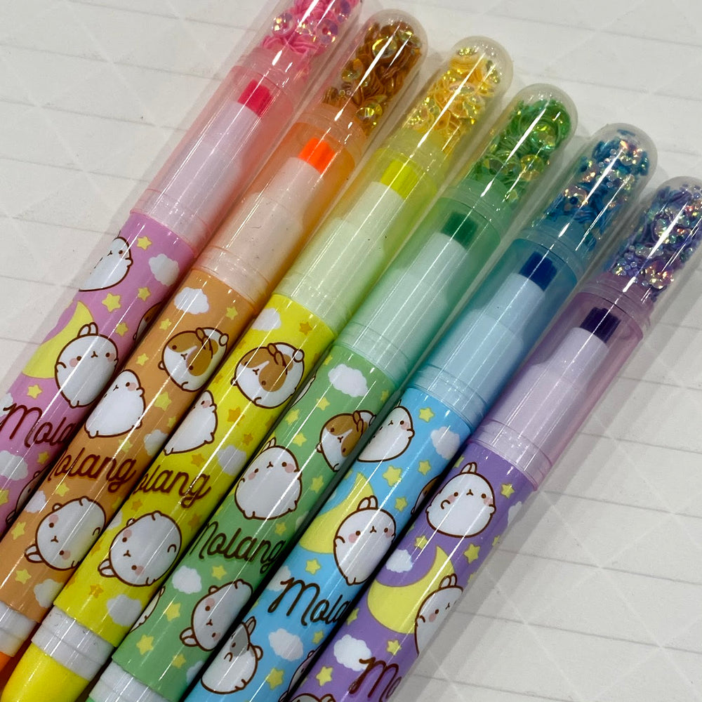 Molang Twinkle Star 6 Color Highlighter