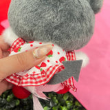 Kuromi "Strawberry Dress" Clip-On Mascot Keychain