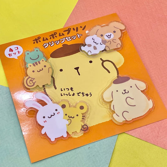 Pompompurin "Team" Clips