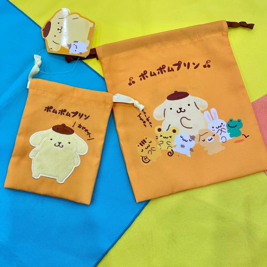 Pompompurin "Team" Drawstring Bag Set