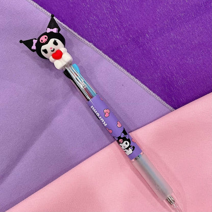Kuromi Figure 3 Color Ballpoint Pen